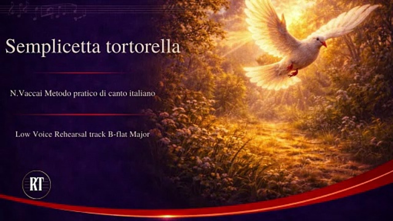 Semplicetta tortorella ( Vaccai | Thirds )  Low Voice Rehearsal track