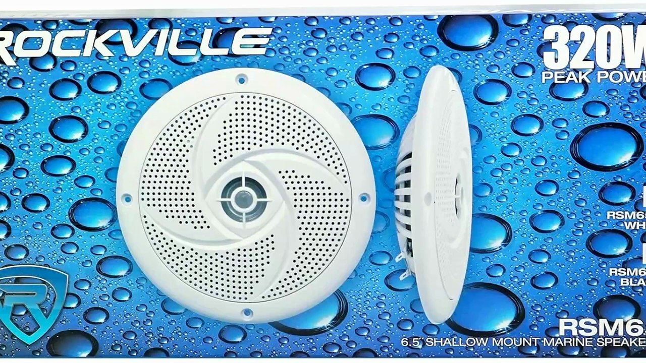 Rockville RSM65B 320W 6.5" Marine Speakers Review