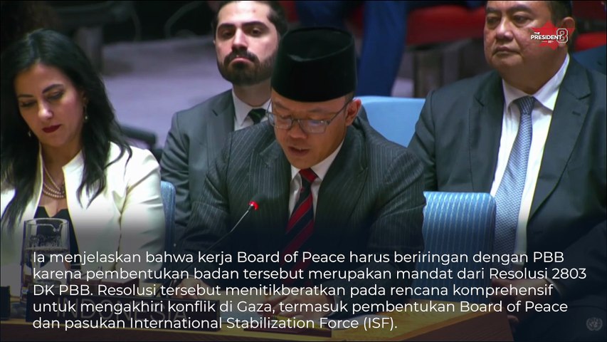 Momen Menlu Sugiono Lantang Suarakan Perdamaian Palestina Board of Peace Harus Sejalan dengan Prinsip PBB!