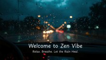 Car Rain Sounds for Deep Sleep 🌧 2.0 Hours Relaxing Rain on Windshield | Zen Vibe