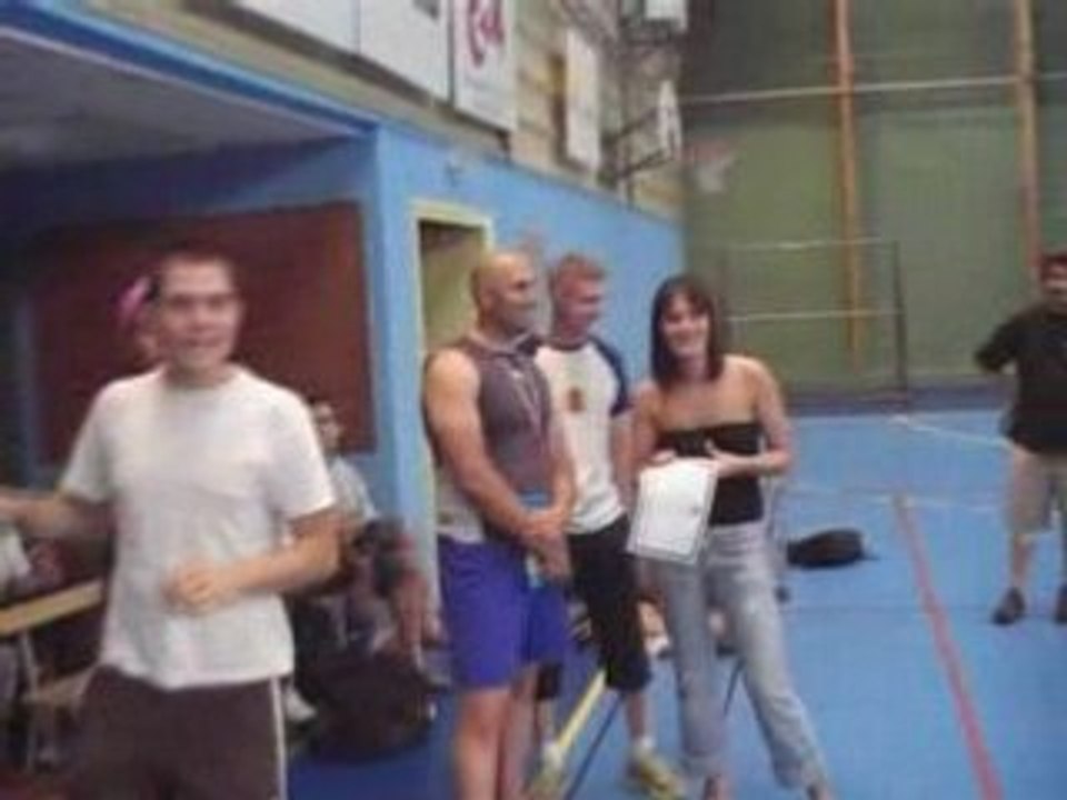 remise des trophés pierrot  pour amanda