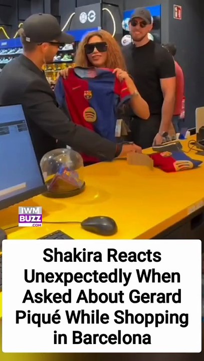 Shakira Reacts Unexpectedly When Asked About Gerard Piqué While Shopping in Barcelona