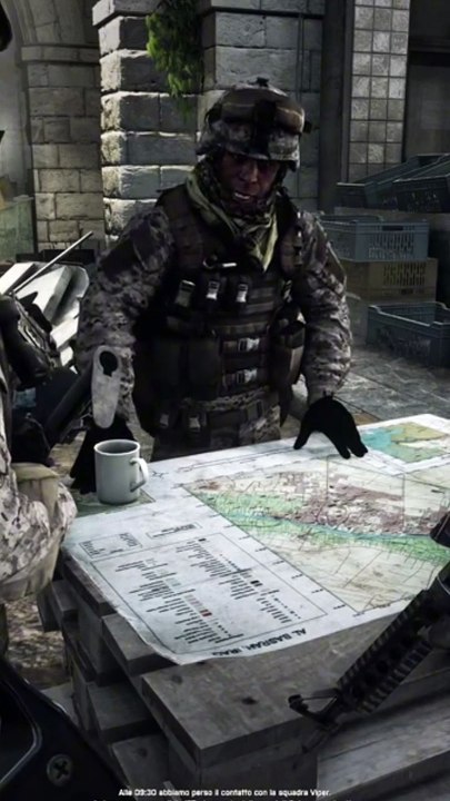 Stealth Approach: Silent Movement in the Dimly Lit Cafeteria" Description (First-person)