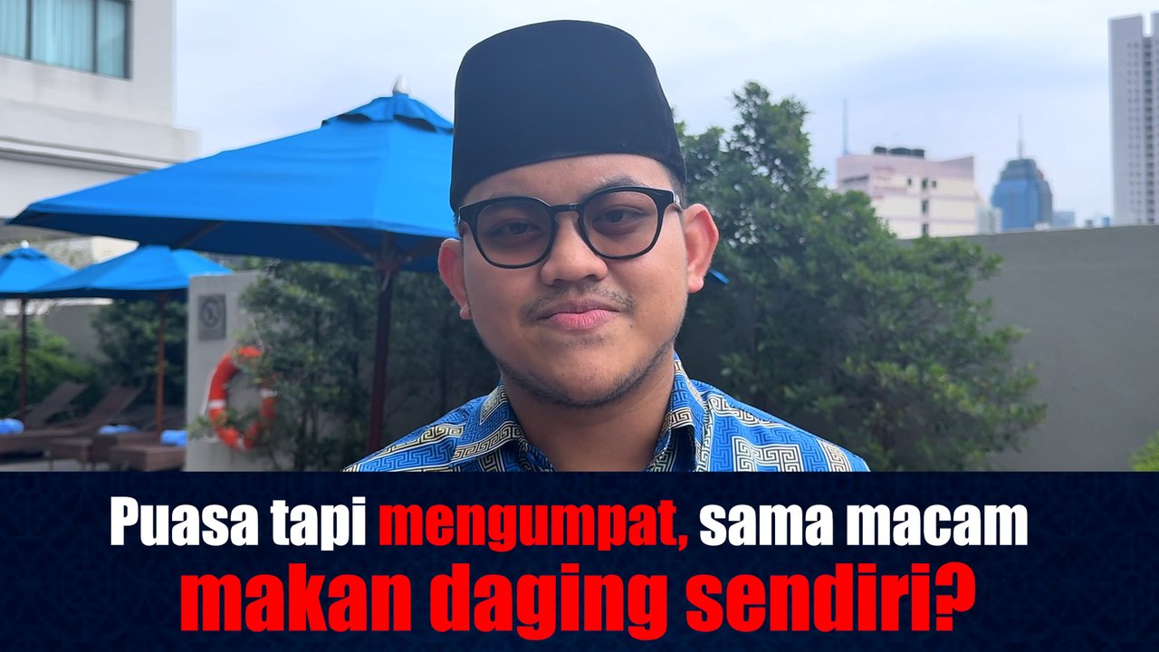 Puasa tapi mengumpat, sama macam makan daging sendiri?