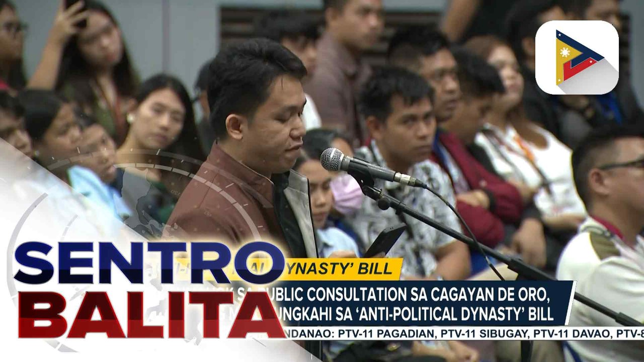 Public Consultation ng Kamara sa ‘Anti-Political Dynasty’ Bill, nasa Cagayan de Oro ngayong araw; mga kalahok, aktibong nagbigay ng mga mungkahi | ulat ni Vel Custodio