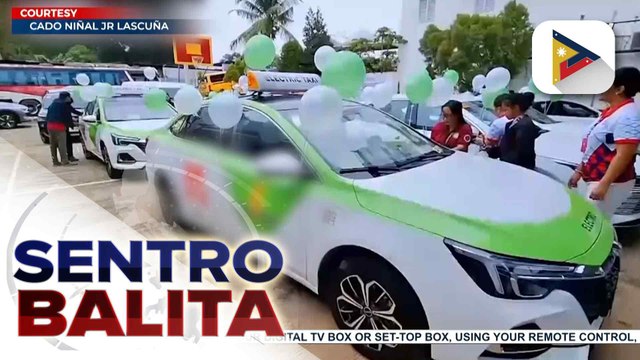 19 electric vehicle taxi units, inilunsad ng LTFRB sa Davao City | ulat ni Janessa Felix - PTV Davao
