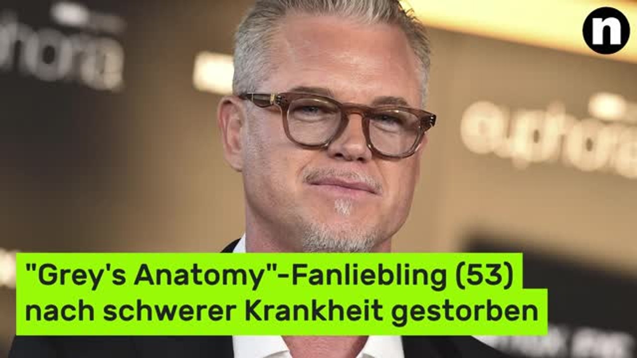 Eric Dane ist tot: 'Grey's Anatomy'-Fanliebling (53) nach schwerer Krankheit gestorben