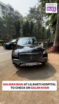 Salman Khan was spotted at Mumbai’s Lilavati Hospital as he visited father Salim Khan.
