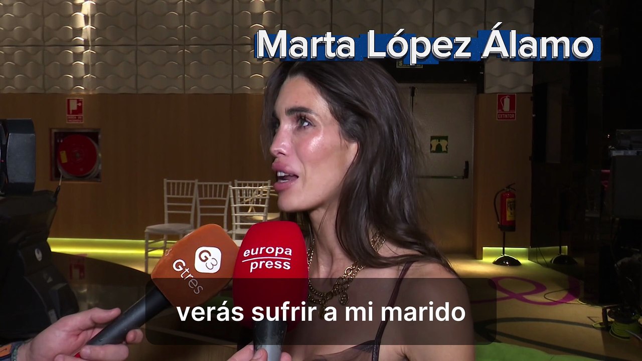 Marta López Álamo reaparece tras la polémica de Carlo Costanzia, Laura Matamoros y Kiko: "Es muy duro para mí, ver a sufrir a mi marido"