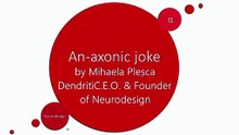 An-axonic joke by the CEO Mihaela Plesca of Neurodesign company