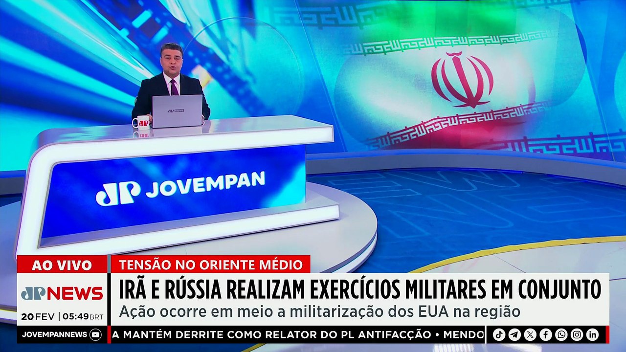 Rússia e Irã fazem exercícios militares em meio à tensão com os EUA