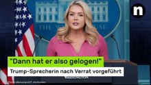 Karoline Leavitt: "Dann hat er also gelogen!" Trump-Sprecherin nach Verrat vorgeführt