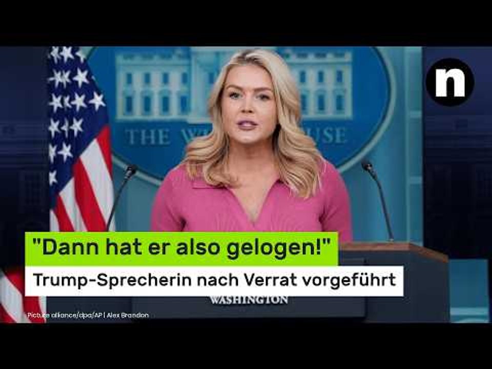 Karoline Leavitt: 'Dann hat er also gelogen!' Trump-Sprecherin nach Verrat vorgeführt
