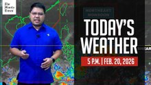 Today's Weather, 5 P.M. | Feb. 20, 2026