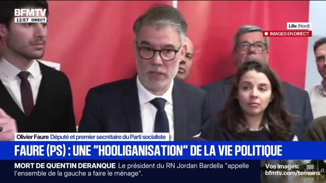 Hommage à Quentin Deranque: Il n'est pas utile de faire de Lyon la capitale des fascistes de notre pays , pointe Olivier Faure