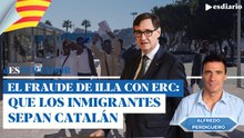 Un experto policial destapa el fraude del pacto de Illa con ERC: que los inmigrantes sepan catalán