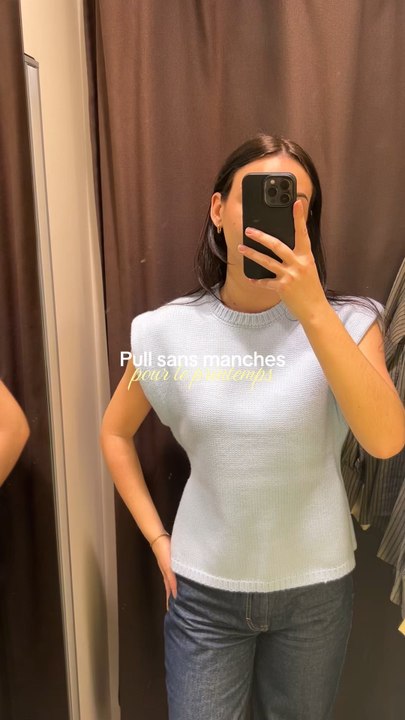La couleur de ce pull sans manches 🤩