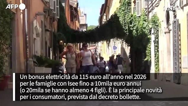 Arriva il decreto bollette, costi dell'energia ridotti per famiglie e imprese. Sale l'Irap per i produttori
