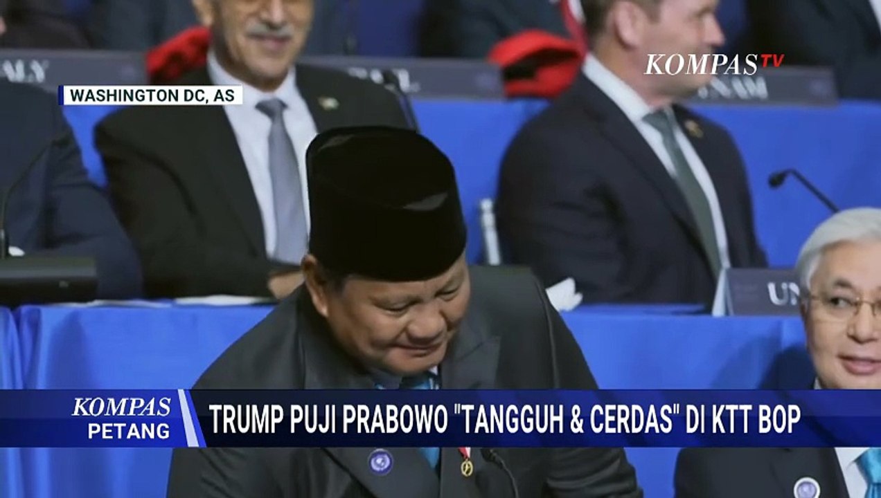 Momen Trump Puji Presiden Prabowo 'Tangguh dan Cerdas' di Hadapan Pemimpin Dunia | KOMPAS PETANG
