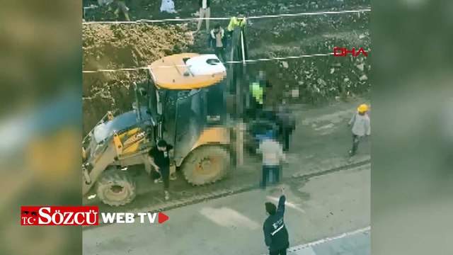 Geri manevra yapan kepçenin çarptığı motosikletin sürücüsü öldü