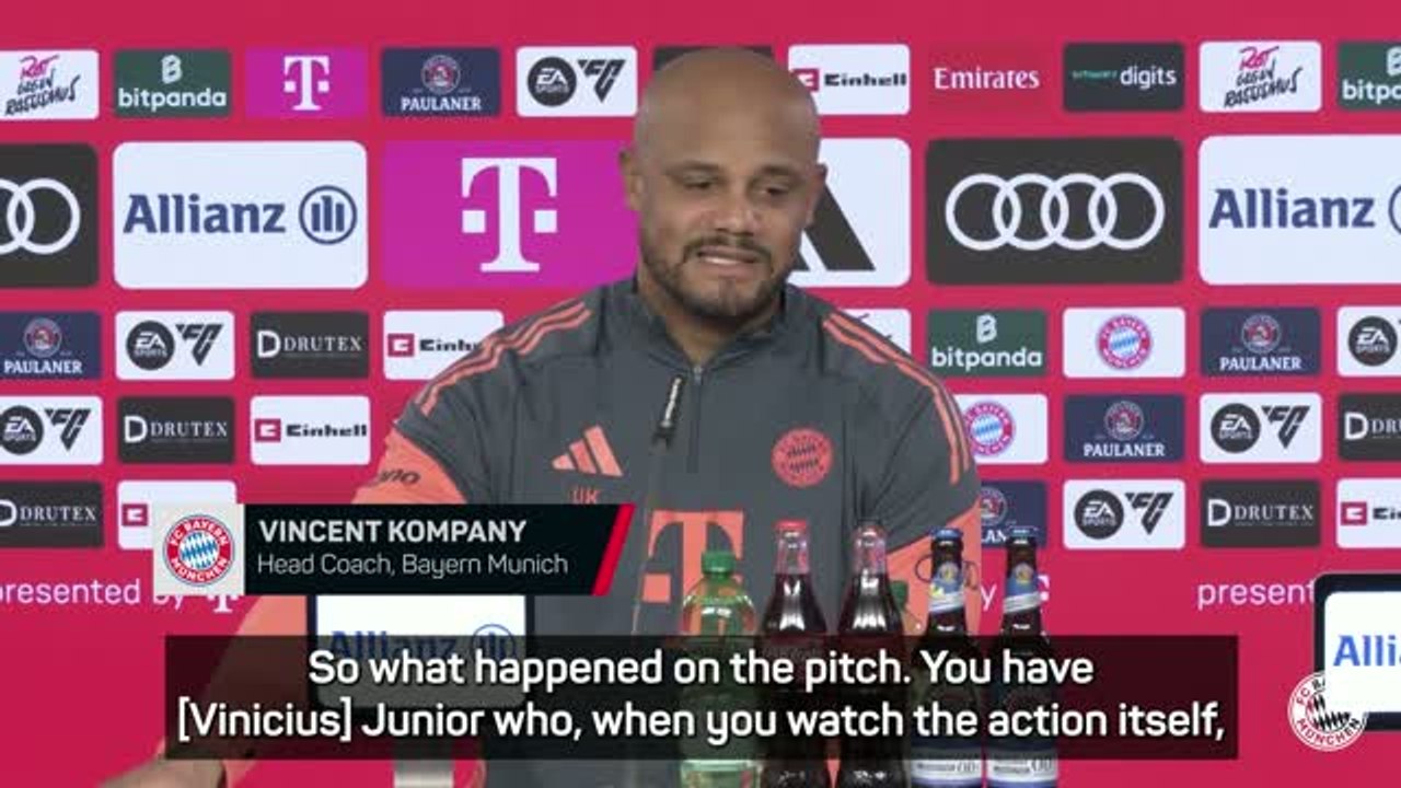 Vinicius wouldn't react like that if he wasn't racially abused - Kompany
