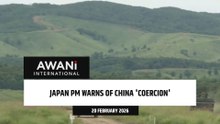 Japan PM warns of China 'coercion'