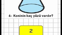 Geometrik Cisimler (Yüz-Köşe-Ayrıt) – 3. Sınıf Matematik #Shorts