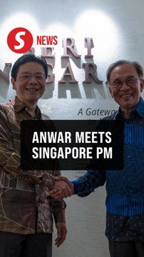 Anwar holds talks with Singapore PM Lawrence Wong
