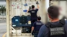 Receita Federal apreende 36 kg de cocaína escondidos em contêiner no litoral do PR