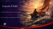 Lascia il lido ( Vaccai  | Fourth )  Low Voice Piano accompaniment