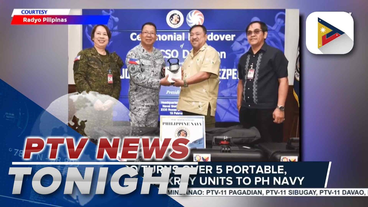 PCSO turns over 5 portable, AI-powered X-ray units to PH Navy