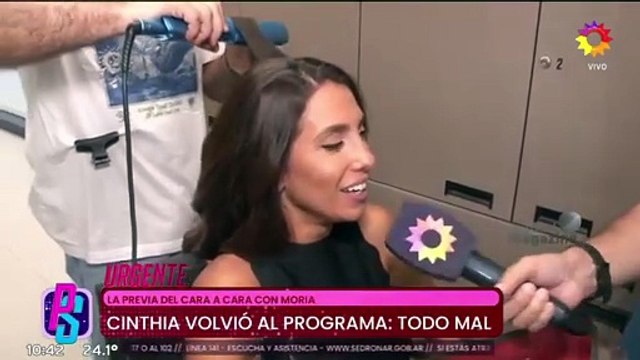 Cinthia Fernández habló de Moria Casán antes de reencontrarse al aire en el programa