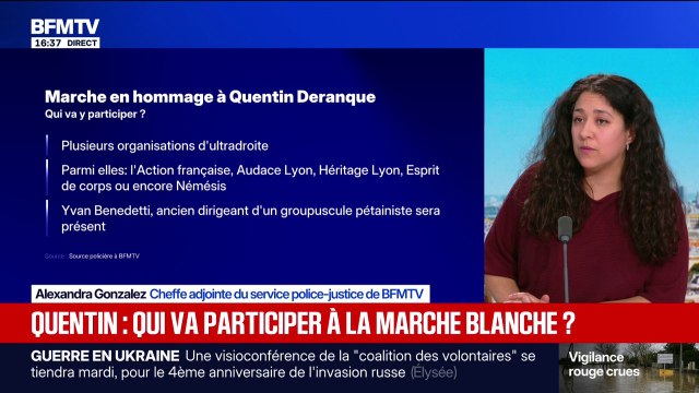 Mort de Quentin Deranque: plusieurs organisations d'ultradroite participeront à la marche en hommage à Quentin demain à Lyon
