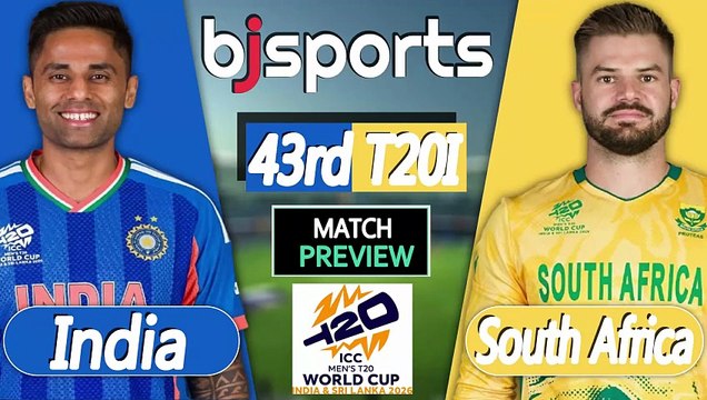 T20 World Cup 2026 | India vs South Africa 43rd Match T20l Match Preview |