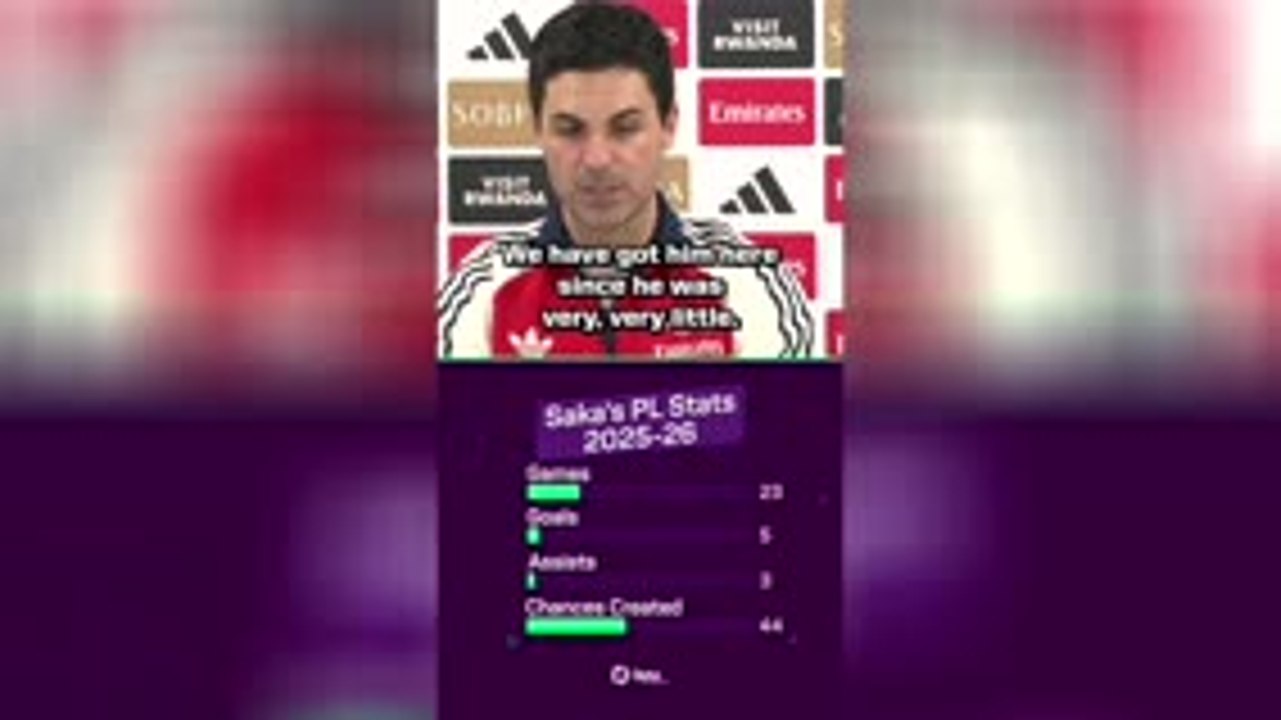 Arteta happy to get Saka signed for 4 more years