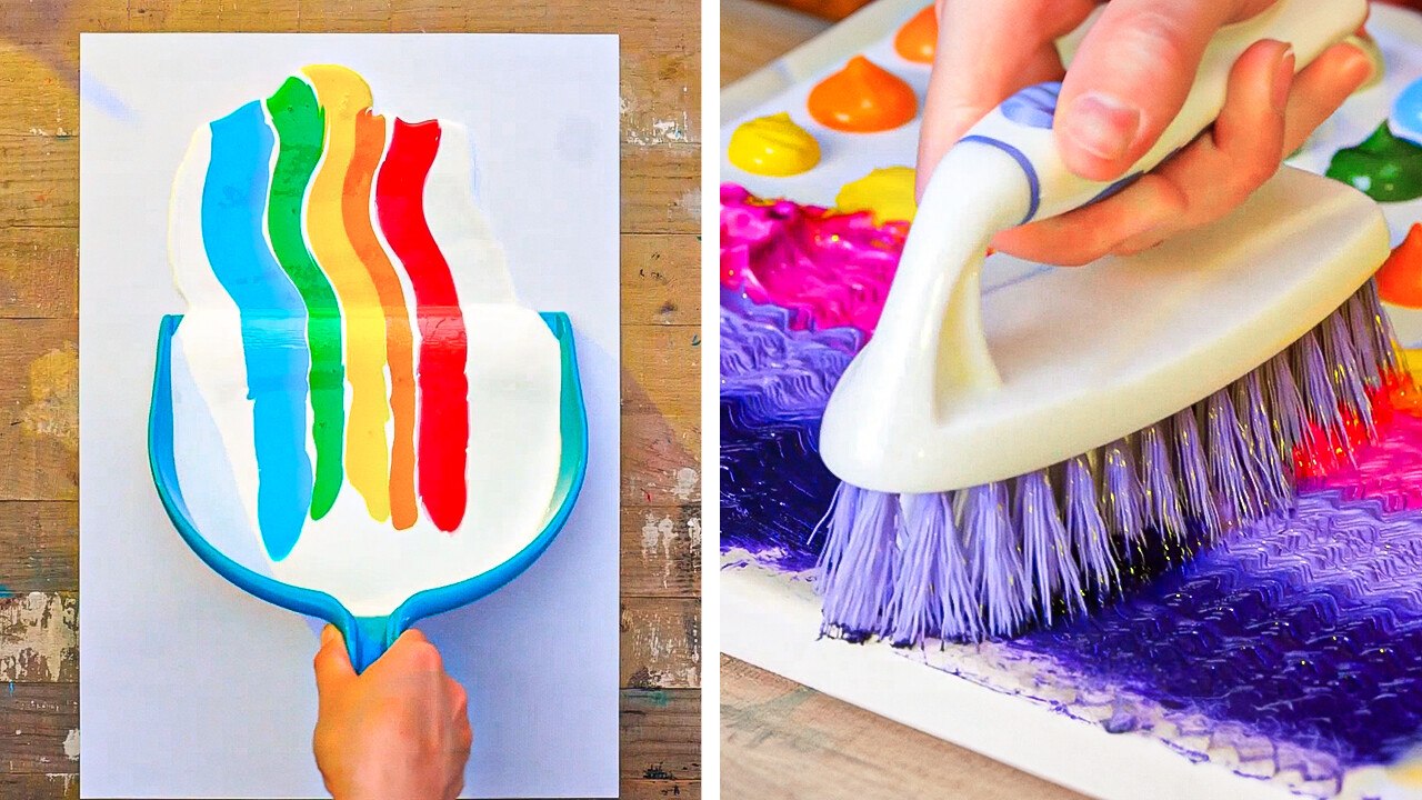 Brush-Free Art: Painting with Everyday Objects