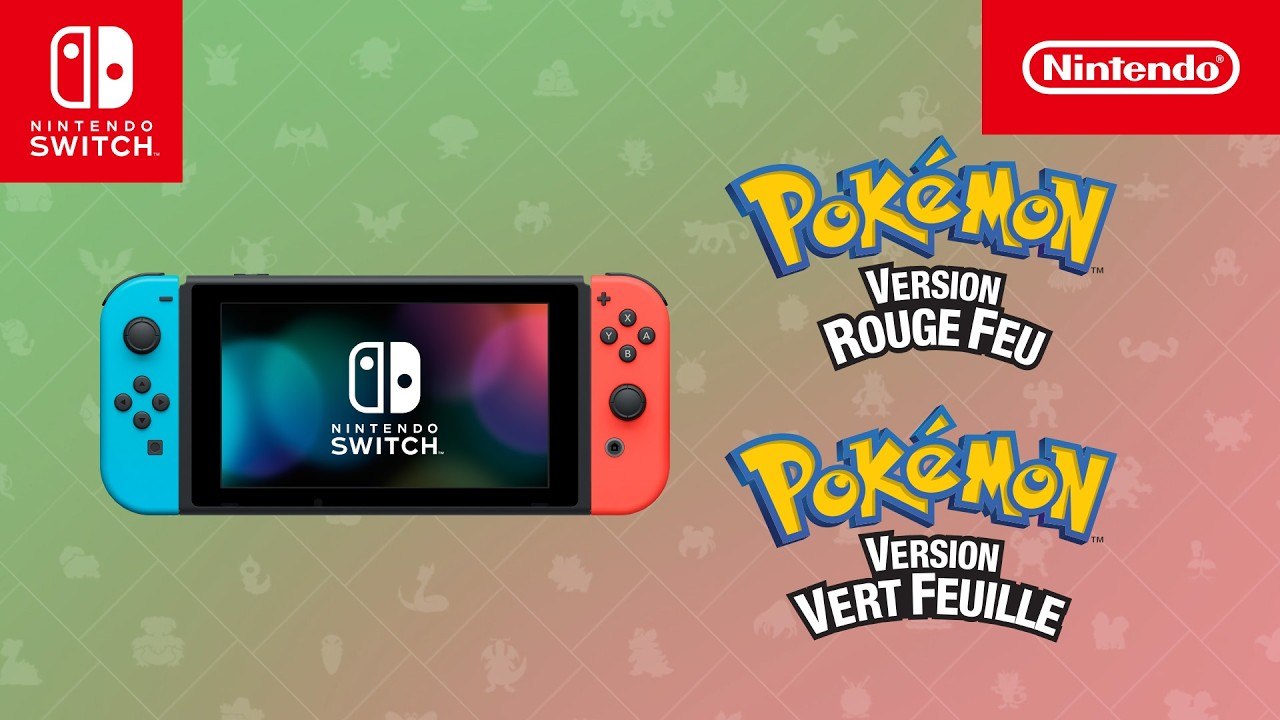Pokémon Rouge Feu et Pokémon Vert Feuille – Trailer Switch