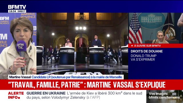 Ma devise c'est liberté, égalité, fraternité , assure Martine Vassal, candidate LR à la mairie de Marseille