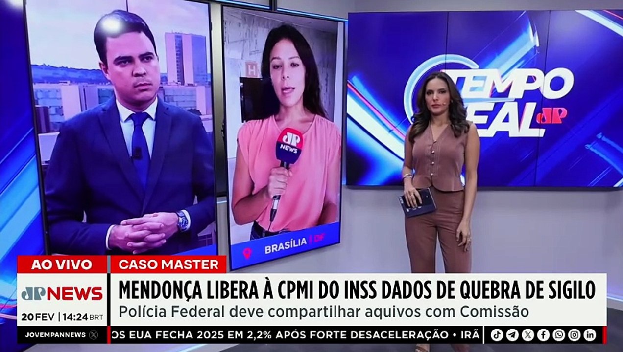 Caso Master: Mendonça libera à CPMI do INSS dados de quebra de sigilo de Vorcaro | TEMPO REAL