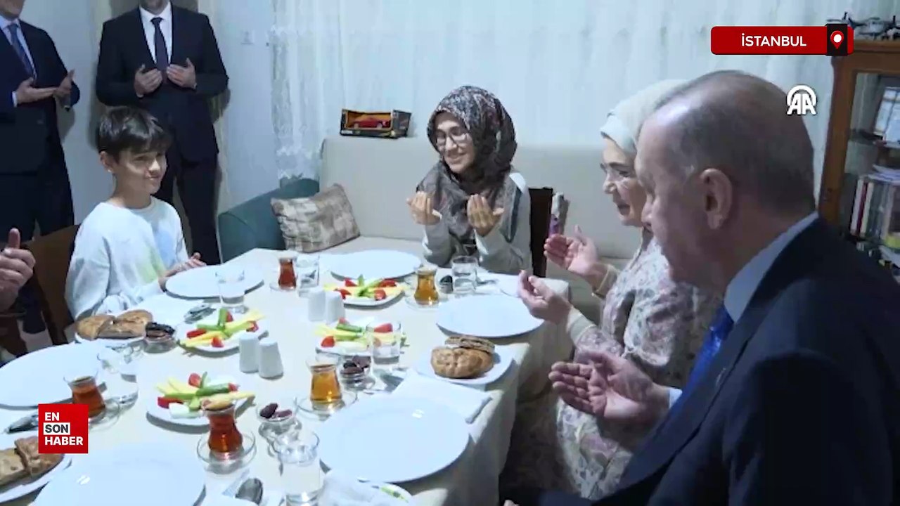 Cumhurbaşkanı Erdoğan, Kayacık ailesi ile iftar yaptı