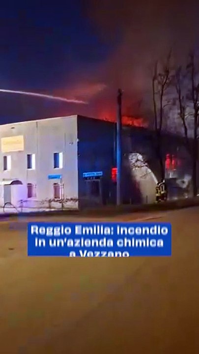 Reggio Emilia: incendio in un’azienda chimica a Vezzano