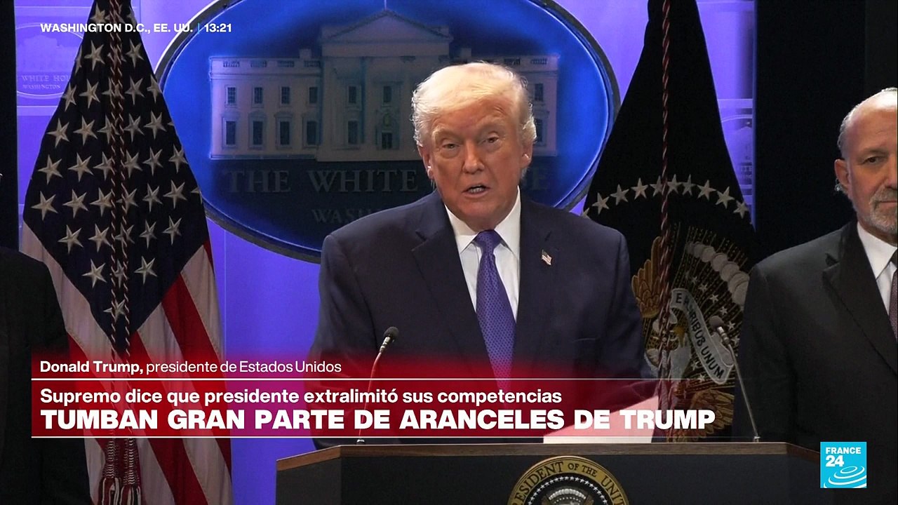 "Es una vergüenza": Trump critica decisión de la Corte Suprema de anular aranceles