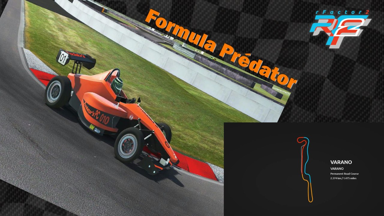 Tour de piste à Varano  en Formule Prédator sur Rfactor 2