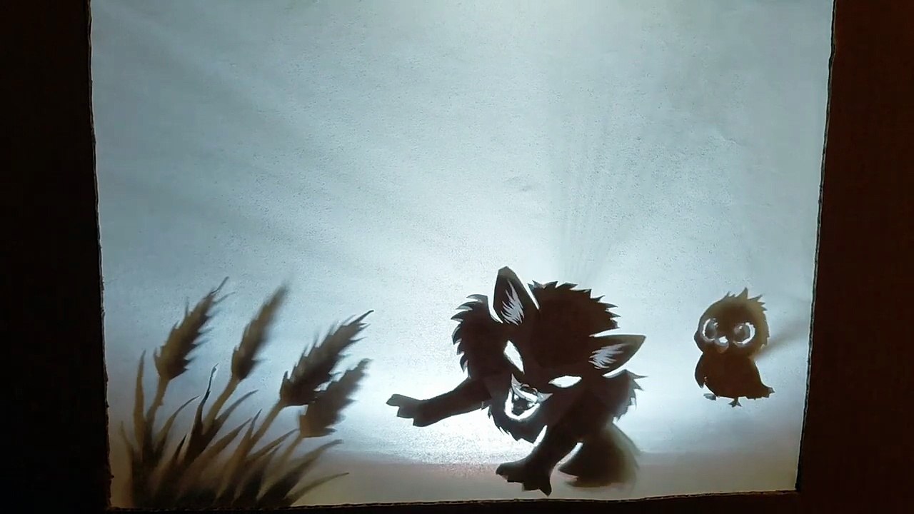 Théâtre d'ombres - Petit poussin de feu