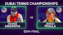 Pegula survives in tense all-American clash to reach Dubai final
