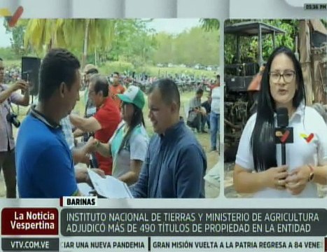 Más de 400 títulos de propiedad de tierras se entregaron en Barinas