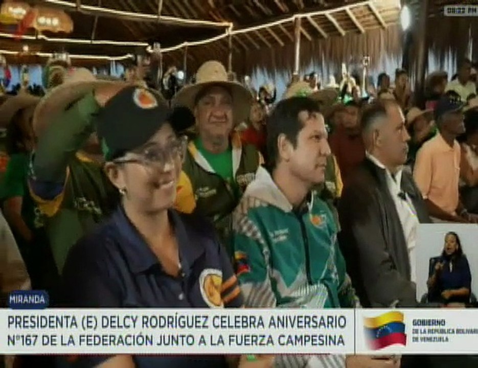 Presidenta (E) Delcy Rodríguez: Todos en unión debemos garantizar la producción nacional