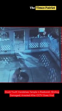 Drunk Youth Vandalises Temple in Raebareli, Shivling Damaged; Arrested After CCTV Goes Viral
