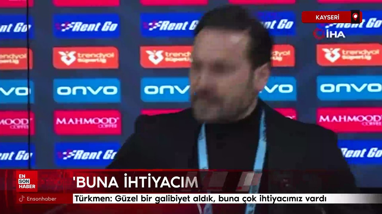 Muhammed Türkmen: Güzel bir galibiyet aldık, buna çok ihtiyacımız vardı