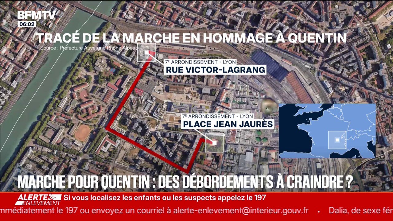 Mort de Quentin Deranque: 1.500 à 2.000 personnes attendues lors de la marche à Lyon, dont 600 à 800 militants actifs de la mouvance d'ultradroite et d'extrême droite